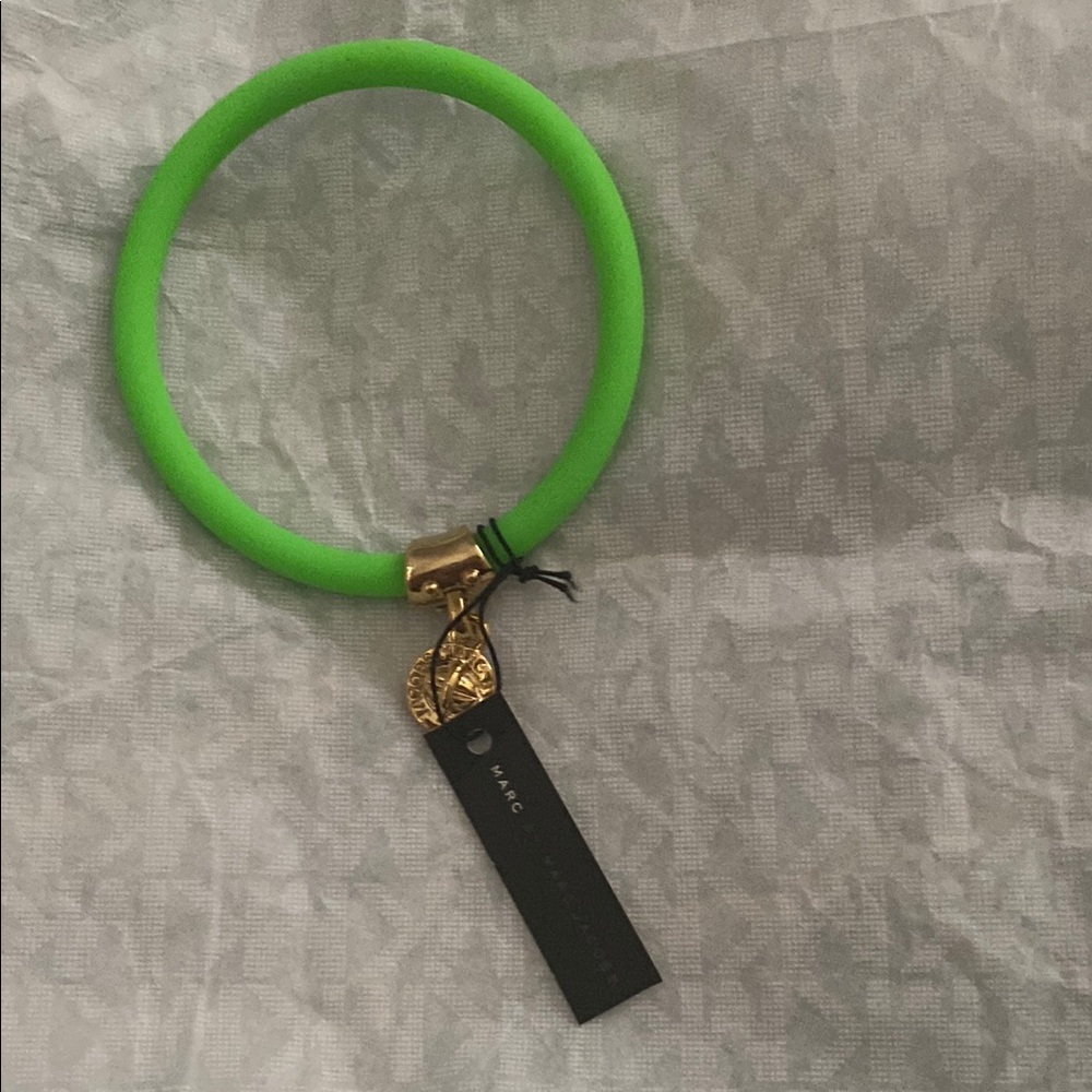 Marc by Marc Jacobs Neon Green Bracelet with Gold Charm